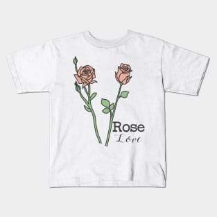 Rose (love) Kids T-Shirt